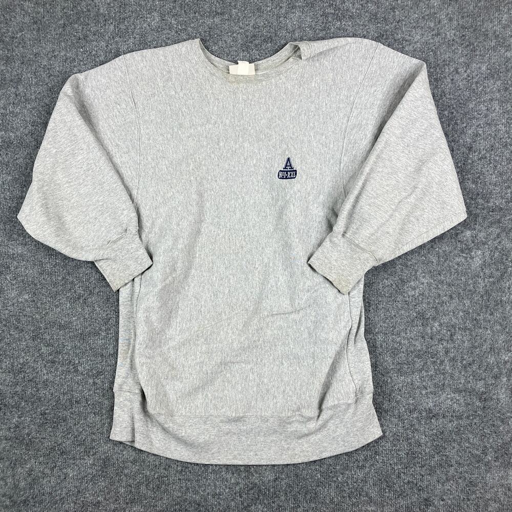 Aeropostale Sweatshirt Mens Size L Gray Crewneck Pullover‎ Casual Logo Patch